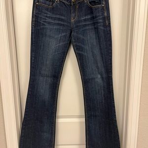 Express Dark Wash Bootcut Jeans